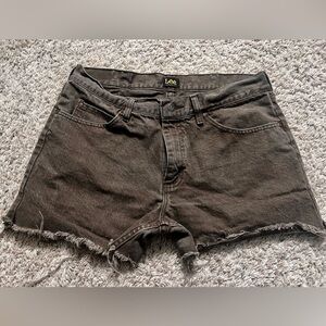 Women’s Vintage Lee Brown Denim Cutoff Shorts 34